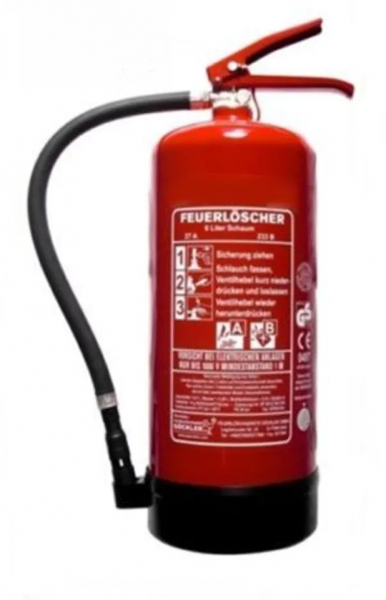 Feuerlöscher 6 Liter Schaum Generalüberholt